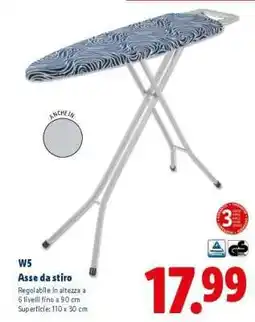 Lidl W5 Asse da stiro offerta