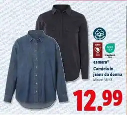 Lidl esmara Camicia in jeans da donna offerta