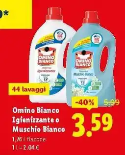 Lidl Omino Bianco Igienizzante o Muschio Bianco offerta