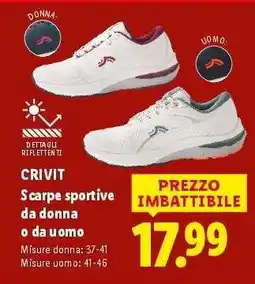 Lidl CRIVIT Scarpe sportive da donna o da uomo offerta