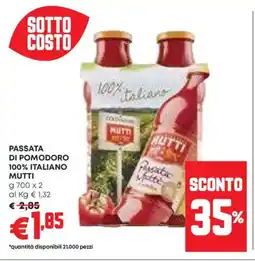 Panorama Passata di pomodoro 100% italiano MUTTI offerta