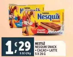 Deco Supermercati Nestle nesquik snack offerta