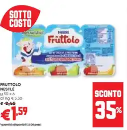 Panorama Fruttolo NESTLÉ offerta