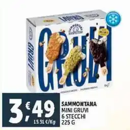 Deco Supermercati Sammontana mini gruvi 6 stecchi offerta