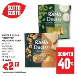 Panorama Pasta ripiena "duetto" GIOVANNI RANA offerta