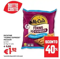 Panorama Patatine "forno express" MCCAIN offerta
