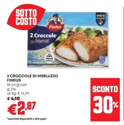 Panorama 2 croccole di merluzzo FINDUS offerta