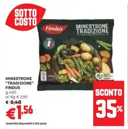 Panorama Minestrone "tradizione" FINDUS offerta