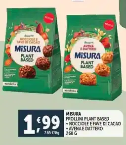 Deco Supermercati Misura frollini plant based offerta