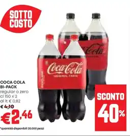 Panorama Coca cola bi-pack offerta