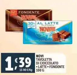 Deco Supermercati Novi tavoletta di cioccolato offerta