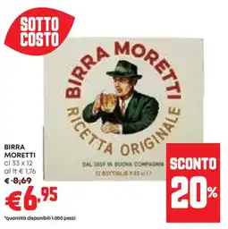 Panorama Birra MORETTI offerta