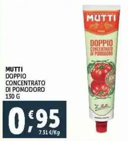 Deco Supermercati Mutti doppio concentrato di pomodoro offerta