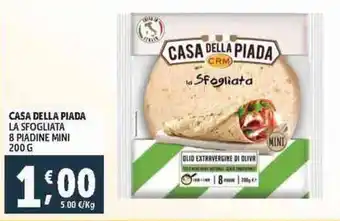 Deco Supermercati Casa della piada la sfogliata 8 piadine mini offerta