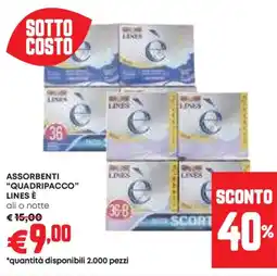 Panorama Assorbenti "quadripacco" LINES È offerta