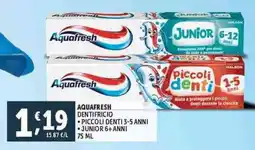 Deco Supermercati Aquafresh dentifricio offerta