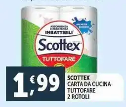 Deco Supermercati Scottex carta da cucina tuttofare 2 rotoli offerta
