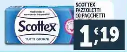 Deco Supermercati Scottex fazzoletti 10 pacchetti offerta