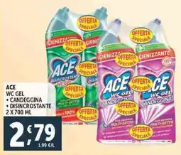 Deco Supermercati ACE wc gel candeggina-disincrostante offerta