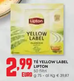 Panorama Té yellow label LIPTON offerta