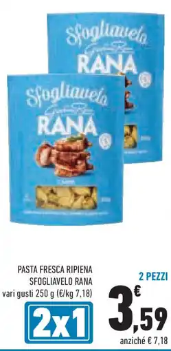 Conad Superstore Pasta fresca ripiena sfogliavelo RANA 2 pezzi offerta