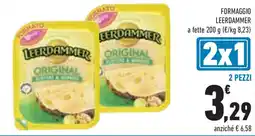 Conad Superstore Formaggio leerdammer a fette 2 pezzi offerta
