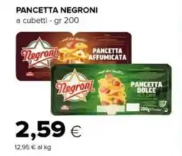 Tigre Pancetta NEGRONI offerta
