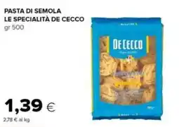 Tigre Pasta di semola le specialità DE CECCO offerta