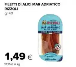 Tigre Filetti di alici mar adriatico RIZZOLI offerta