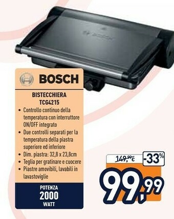 Unieuro Bistecchiera tcg4215 offerta