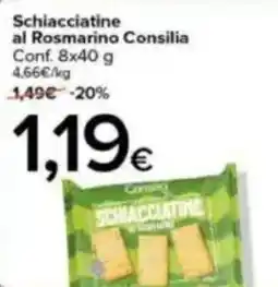 Tigre Schiacciatine al Rosmarino Consilia offerta