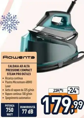 Unieuro Dg7623 2200 w 1,1 l piastra microsteam 400 nero, blu offerta