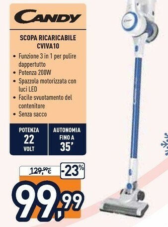 Unieuro Cviva10 011 bianco senza sacchetto offerta