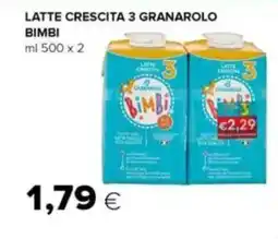 Tigre Latte crescita 3 granarolo bimbi offerta