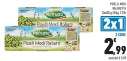 Conad Superstore Piselli medi VALFRUTTA offerta