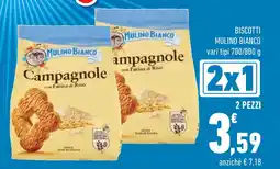 Conad Superstore Biscotti mulino bianco vari tipi offerta