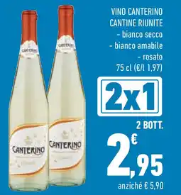 Conad Superstore Vino canterino cantine riunite offerta