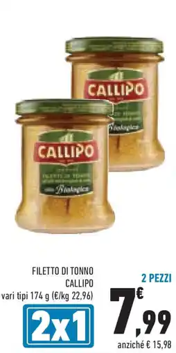 Conad Superstore Filetto di tonno callipo 2 pezzi offerta