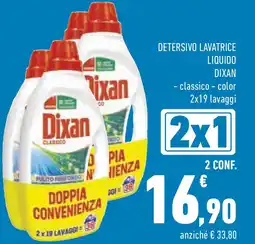 Conad Superstore Detersivo lavatrice liquido DIXAN offerta