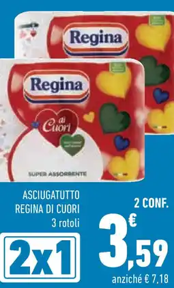 Conad Superstore Asciugatutto regina di cuori offerta