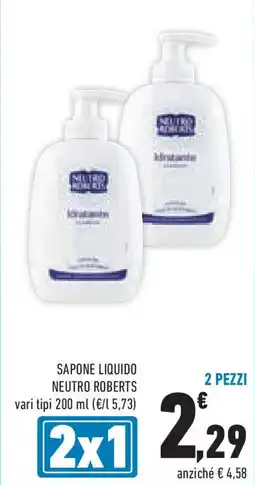 Conad Superstore Sapone liquido neutro roberts vari tipi 2 pezzi offerta