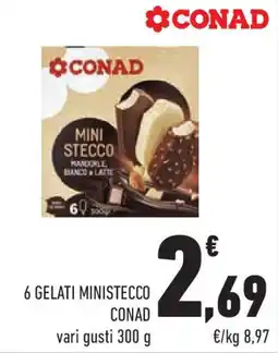 Conad Superstore 6 gelati ministecco CONAD offerta