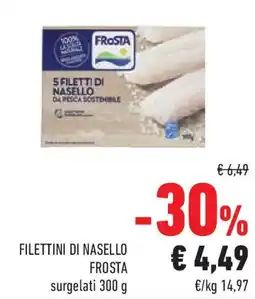 Conad Superstore Filettini di nasello FROSTA offerta