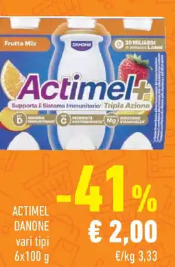 Conad Superstore Actimel danone vari tipi offerta