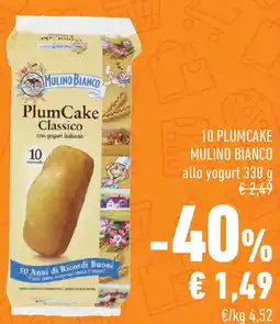 Conad Superstore 10 plumcake mulino bianco allo yogurt offerta