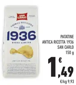 Conad Superstore Patatine antica ricetta 1936 SAN CARLO offerta