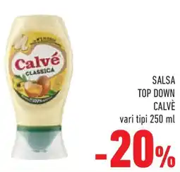 Conad Superstore Salsa top down calvè vari tipi offerta