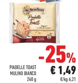 Conad Superstore Piadelle toast MULINO BIANCO offerta