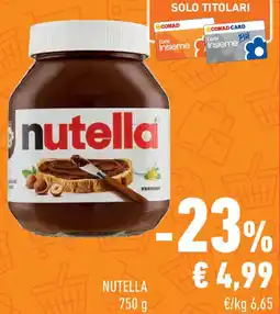 Conad Superstore Nutella offerta