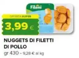 Oasi Fileni nuggets di filetti di pollo offerta